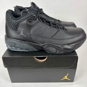 Nike, Jordan Max Aura 3 (GS,) Sneakers, All Black Leather,